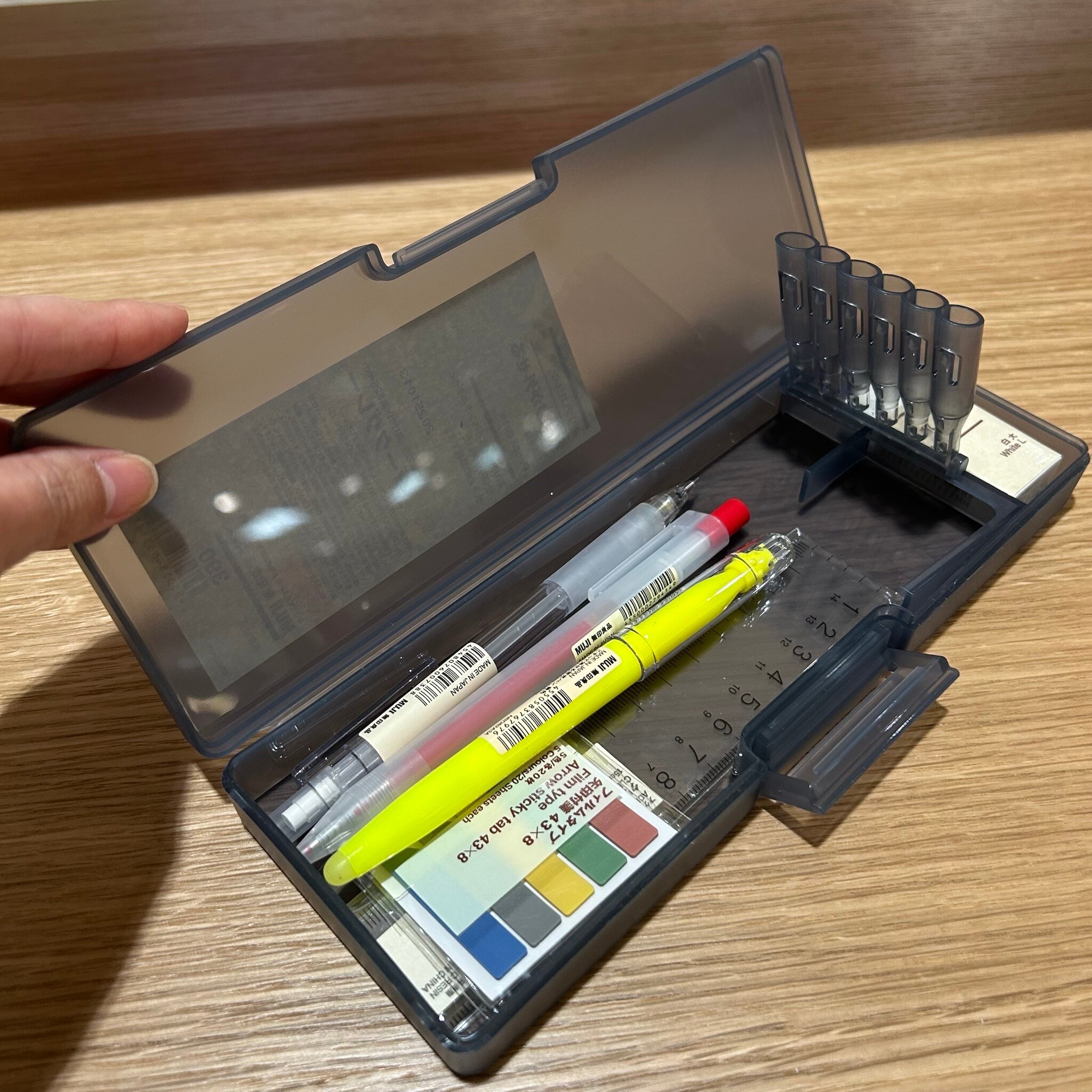 【ゆめタウン下松】ポリプロピレンのペンケースにダークグレーが登場しました！