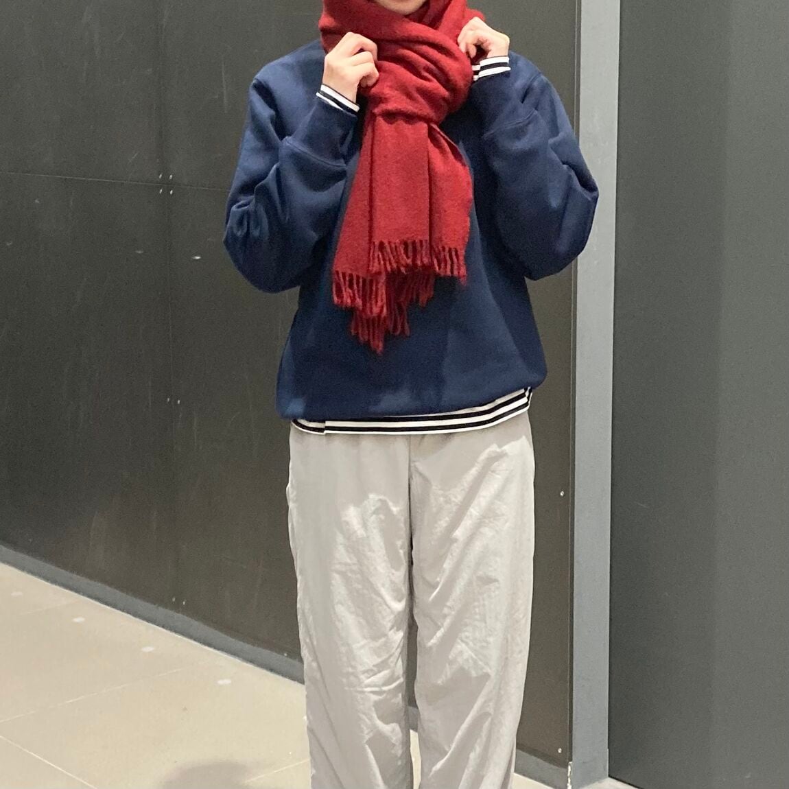 大判ストールスウェットシャツ