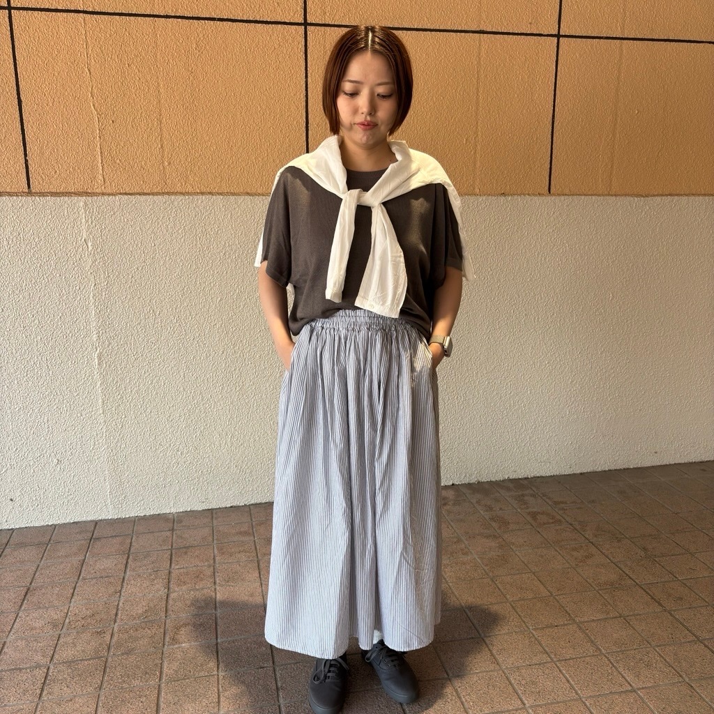婦人　綿ボイル　ギャザースカート
