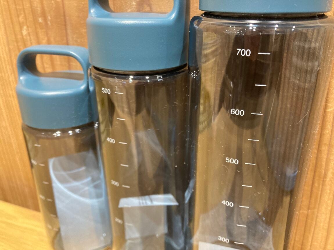 ドリンクボトルの目盛り