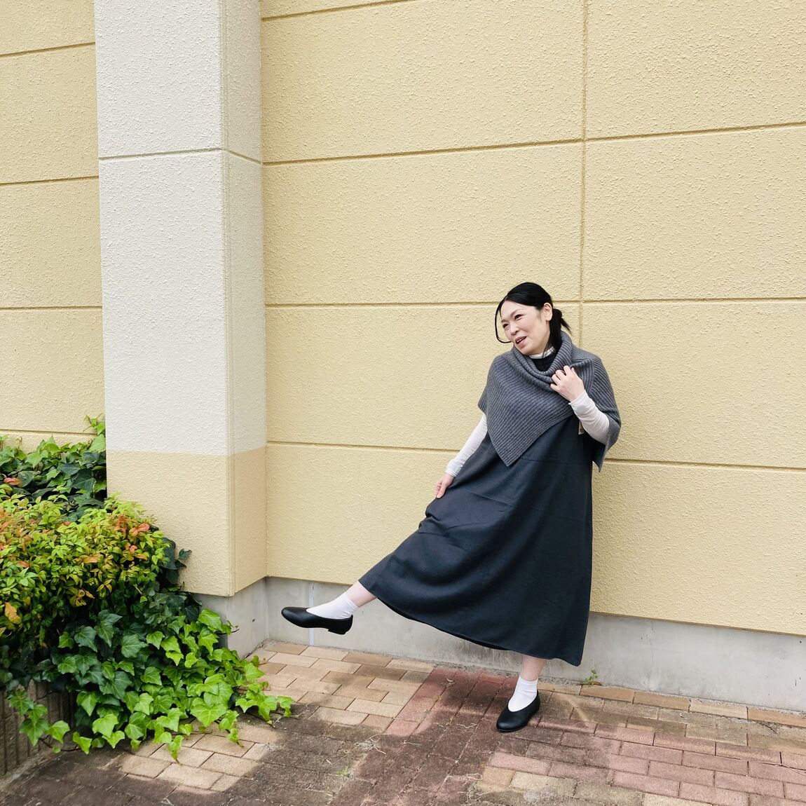 ポンチョコーデ