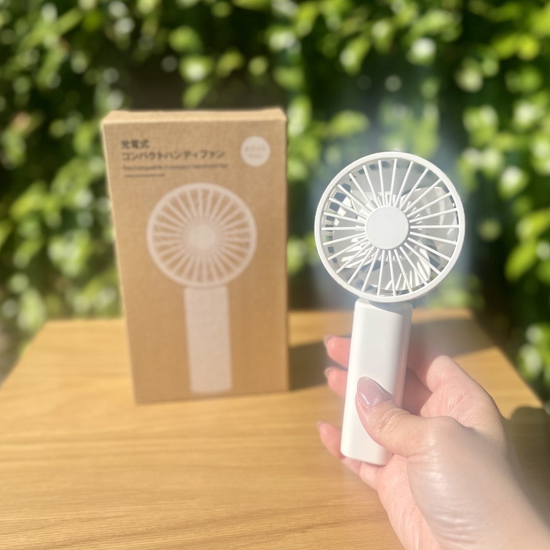 【イオンモール新発田】充電式コンパクトハンディファンで暑い夏を快適に