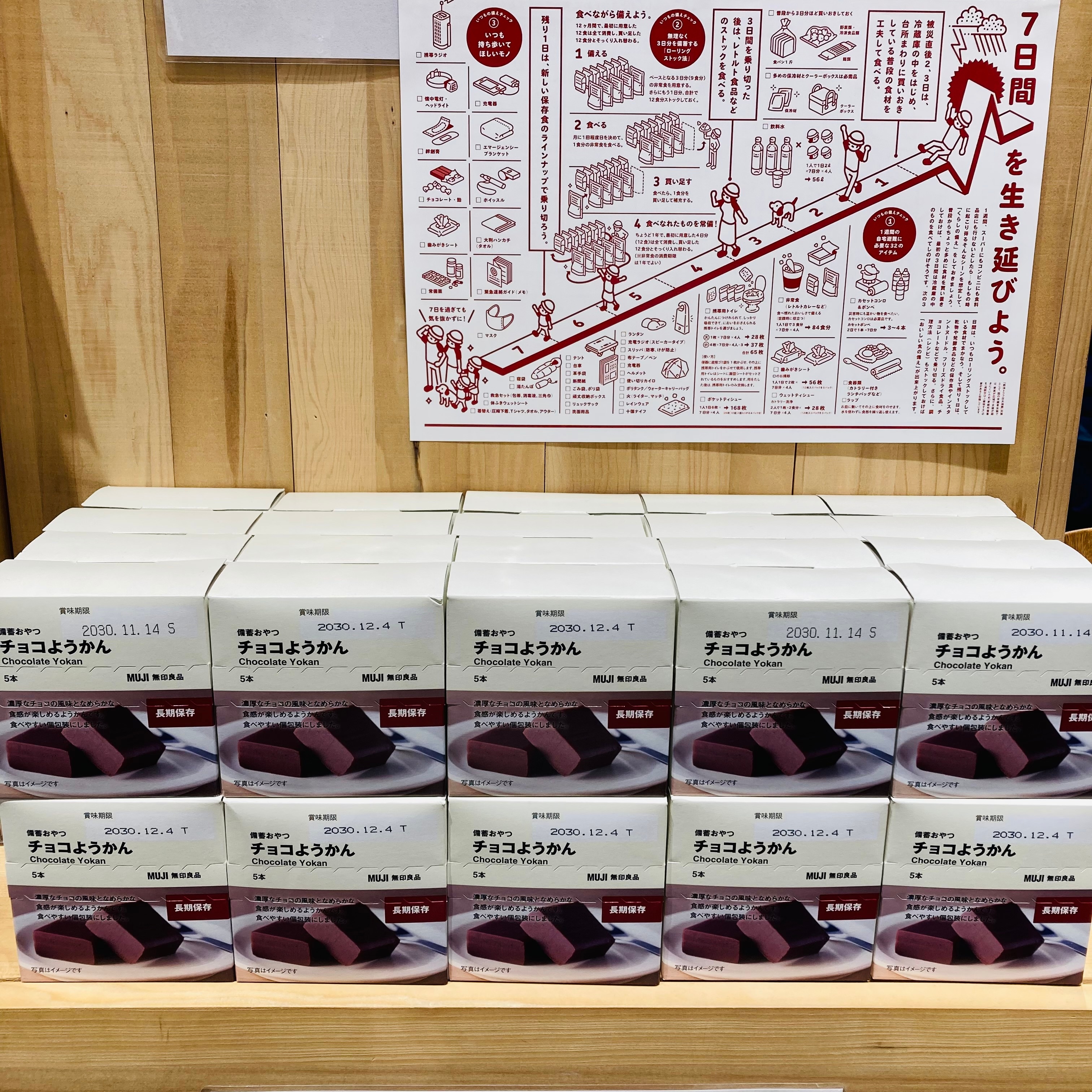 【無印良品500エミオ秋津】防災の備えに備蓄おやつはいかがでしょうか？_vv4Sfm