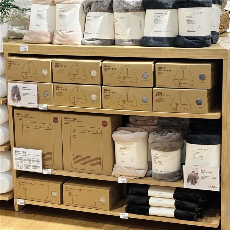 ブランケット売り場の画像