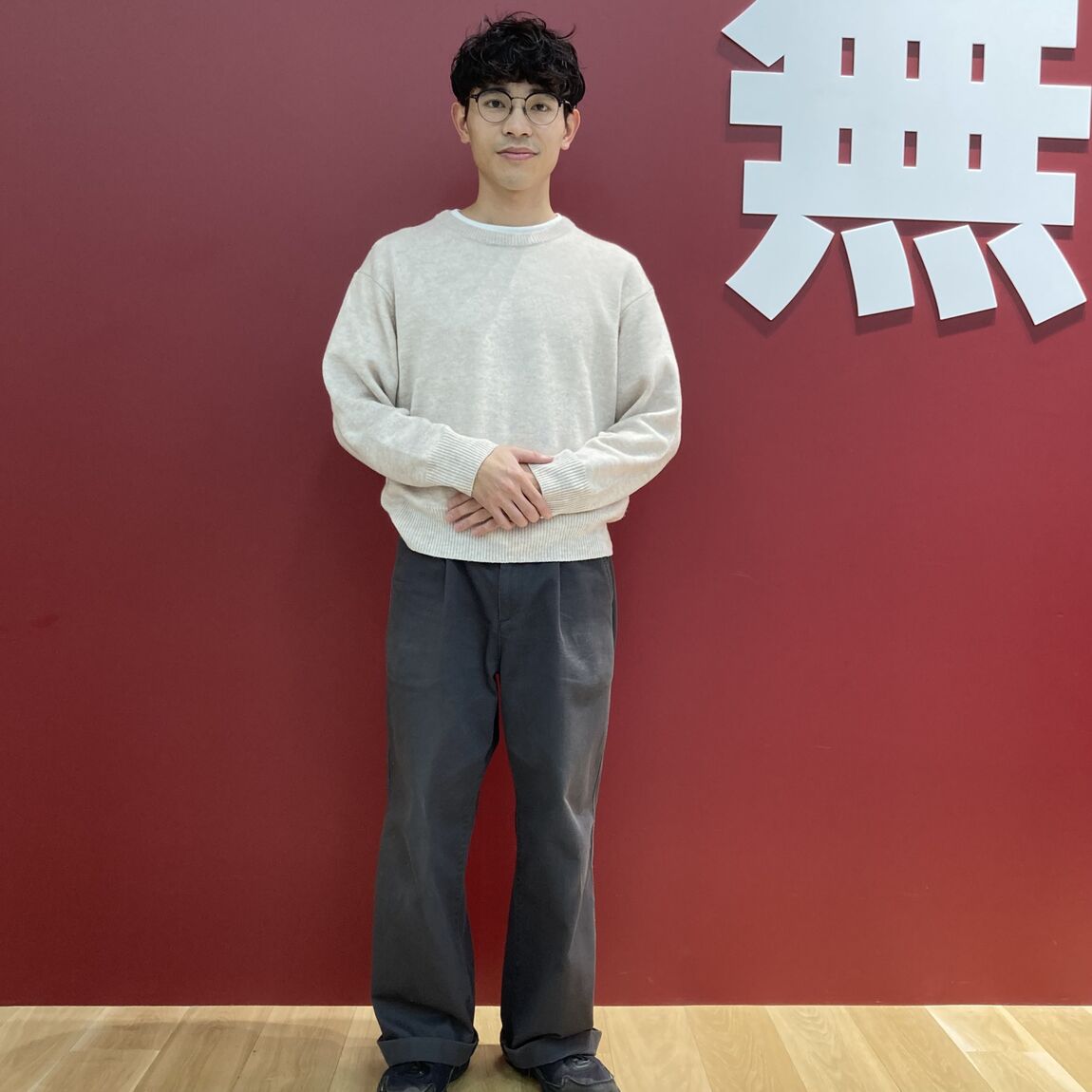 正面を向いている写真です