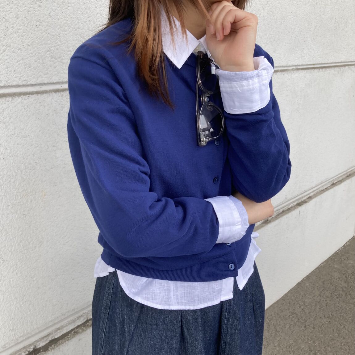 強撚カーディガン