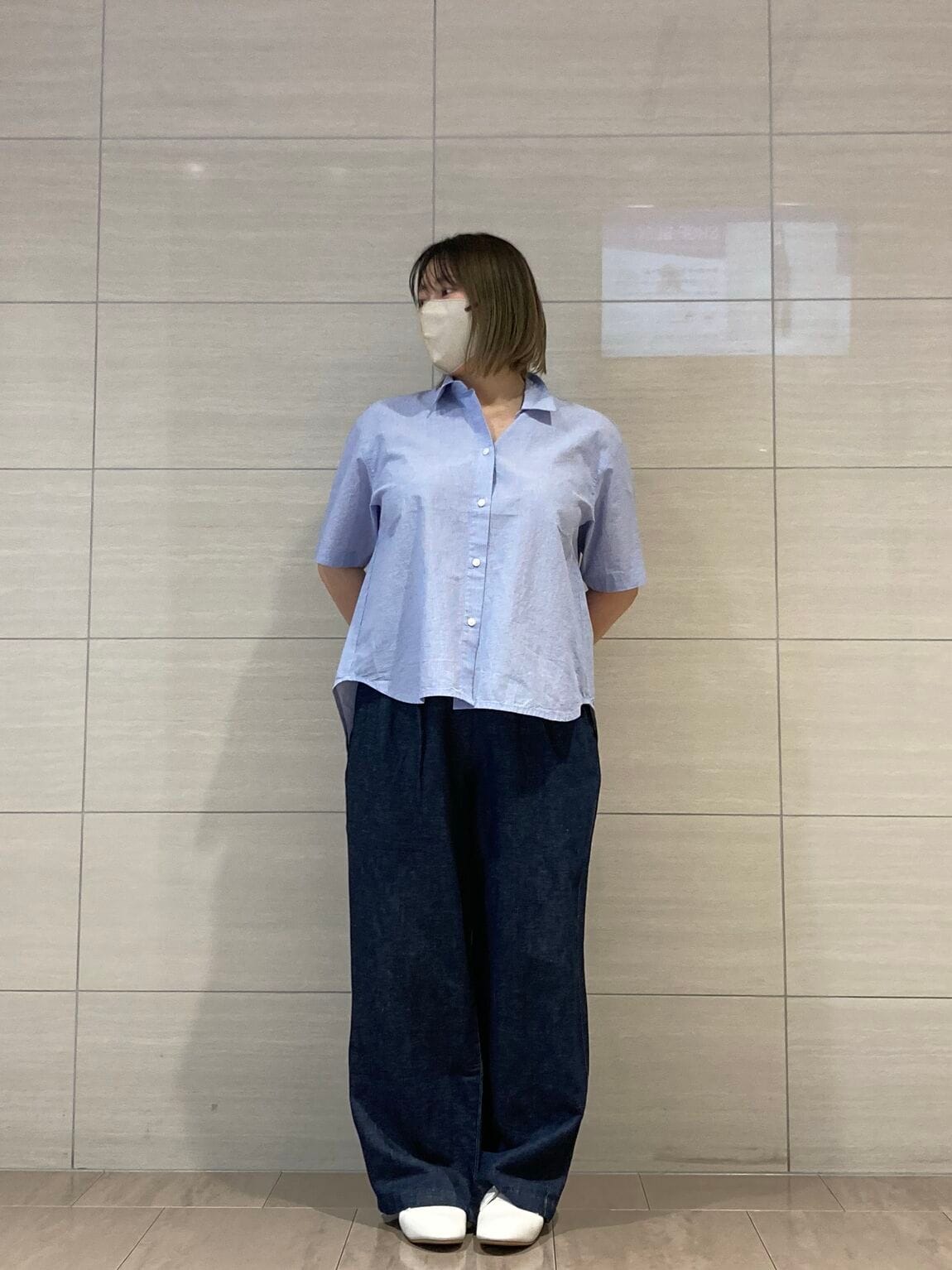 涼感シャツコーデ