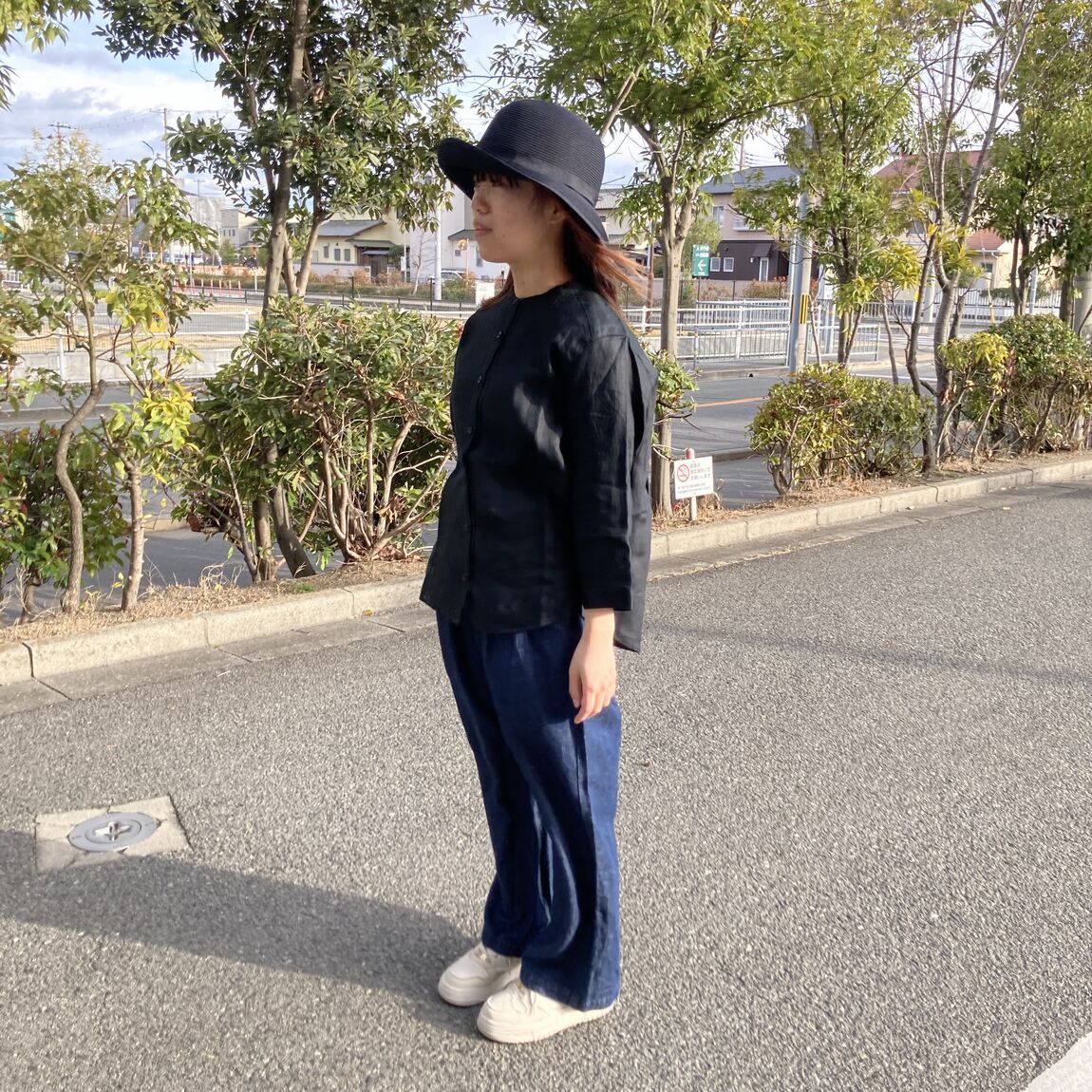 七分袖ブラウス