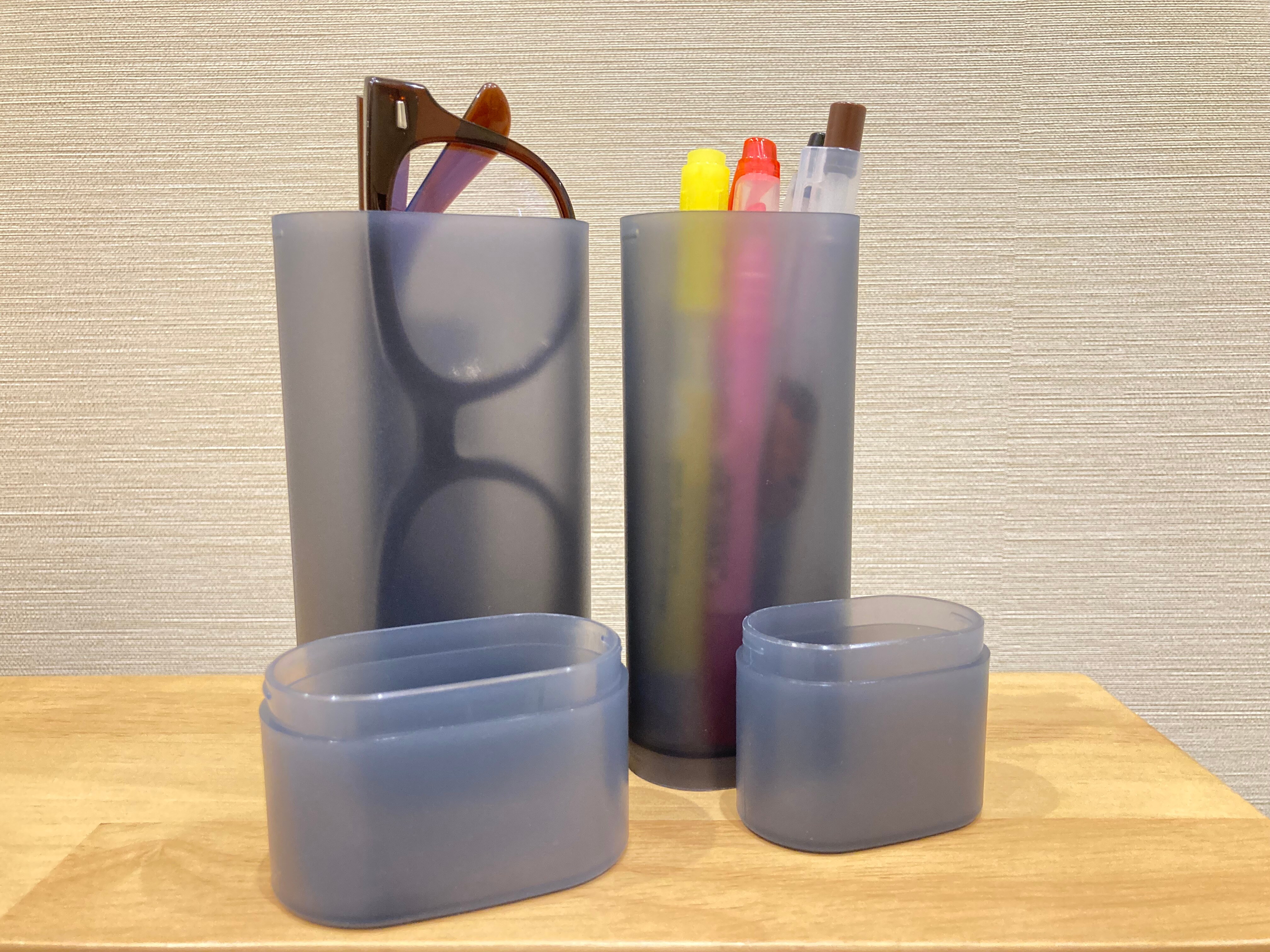 ポリプロピレンメガネも入るペンケース大・小