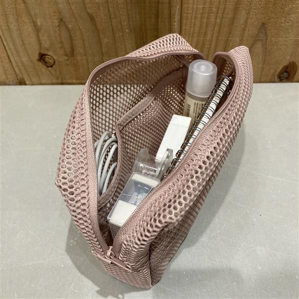 立体メッシュ　小物整理ポーチ