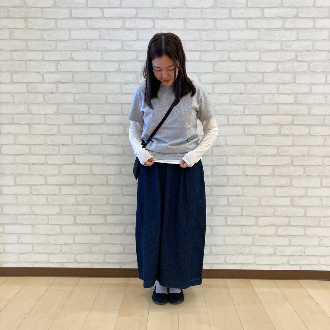 【泉中央セルバ】天竺編みクルーネック半袖Tシャツ