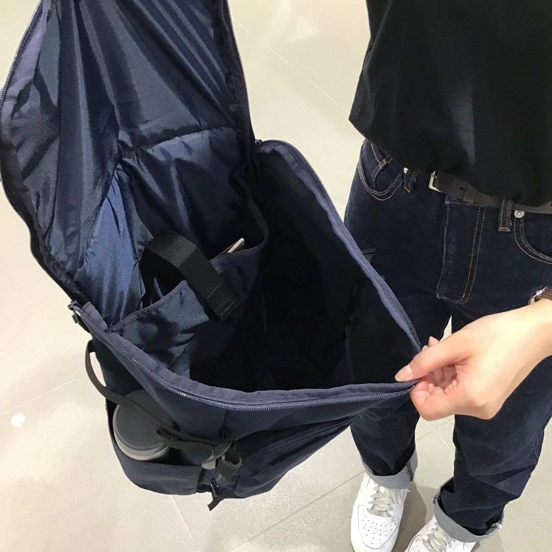 【新品】無印良品 肩の負担を軽くする 撥水 上から開くリュックサック 28L