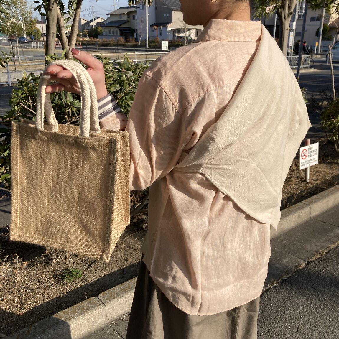 強撚カーディガン