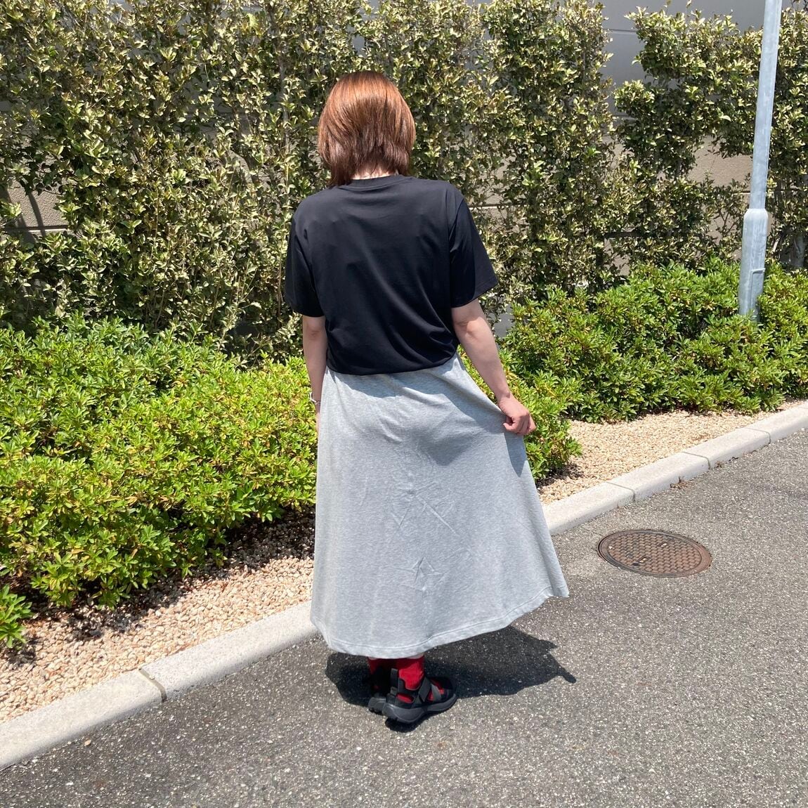 【ゆめシティ新下関】薄手で軽やか。ライトスウェットフレアスカート_Cvc87w