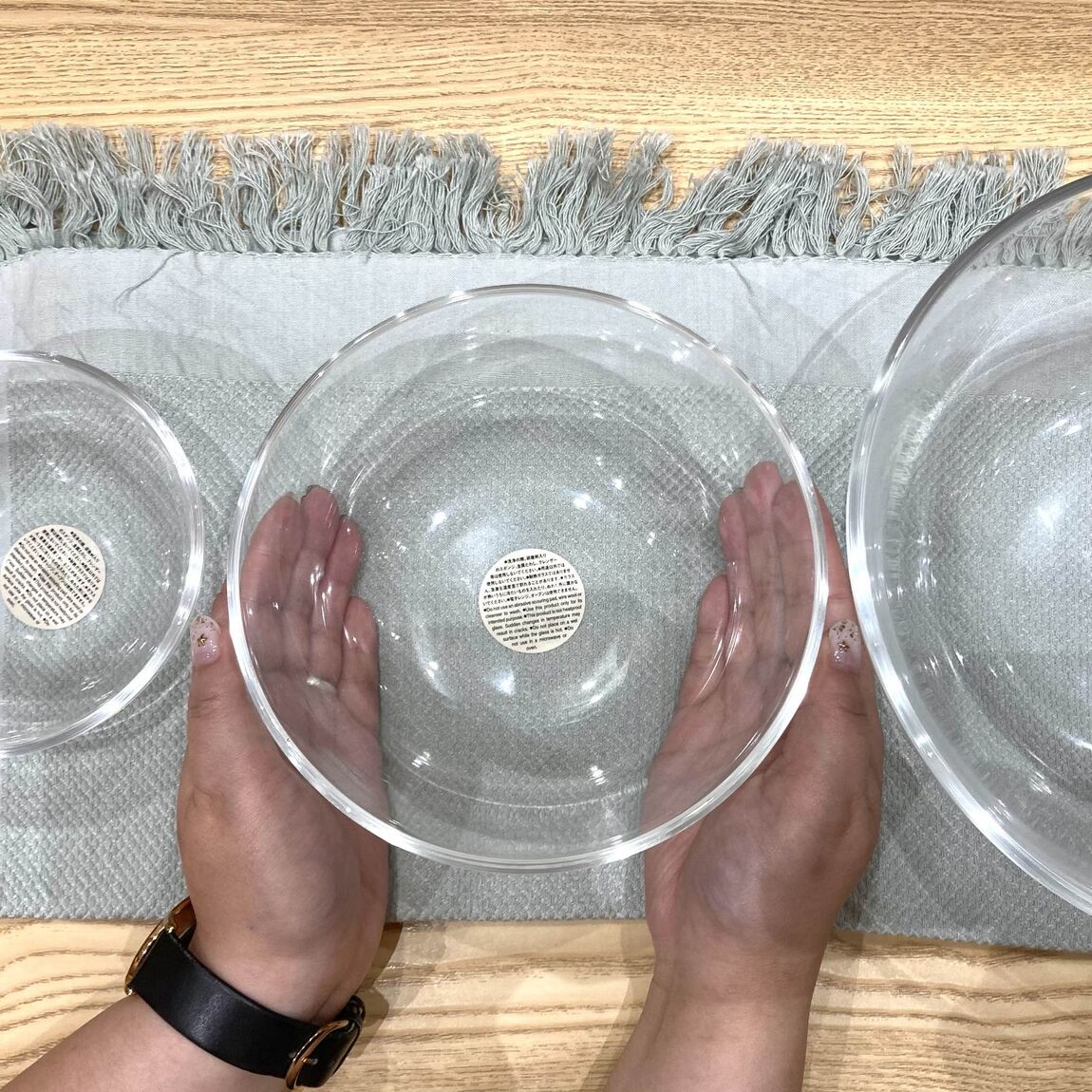 ガラスボール中