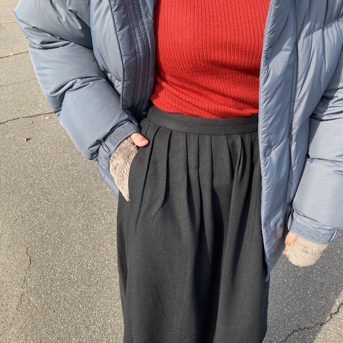 軽量ポケッタブルダウンジャケットアップ2