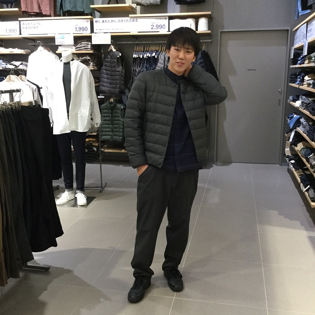 男性モデルジャケット着用写真