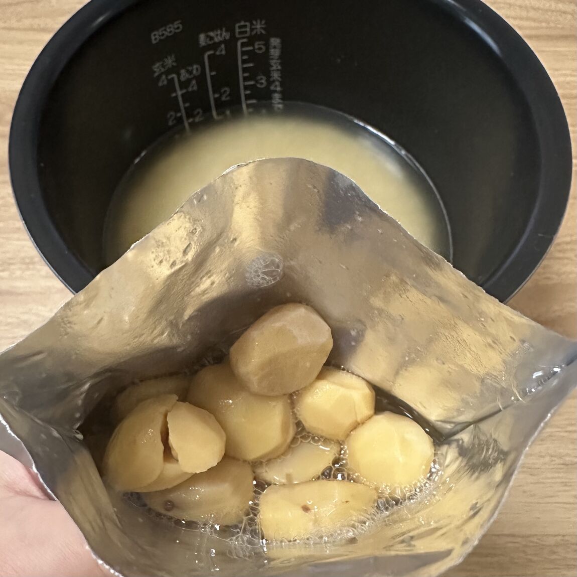 パウチの栗