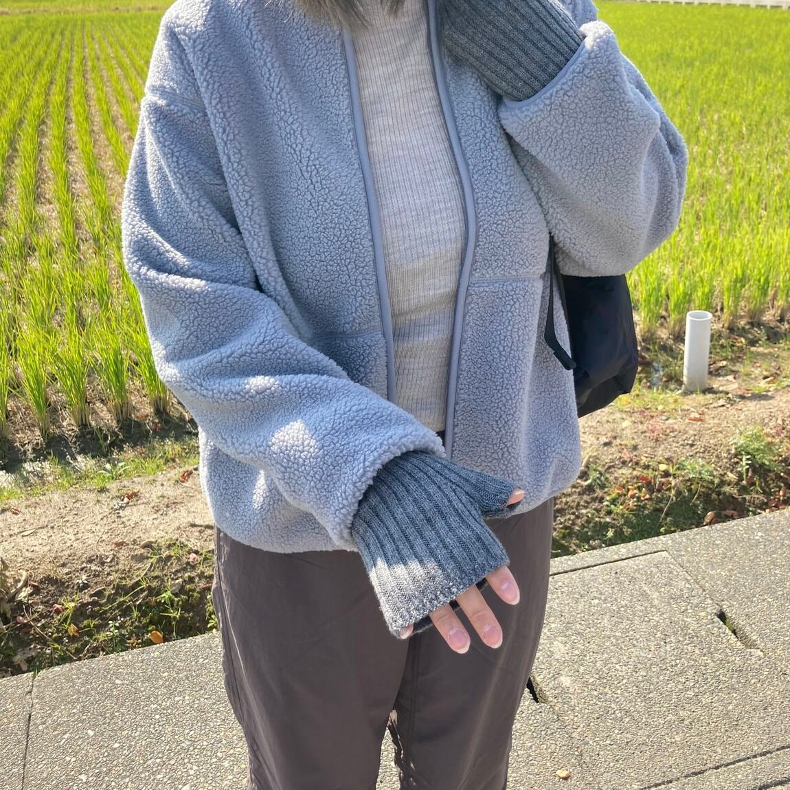 ボアフリースジャケットアップ