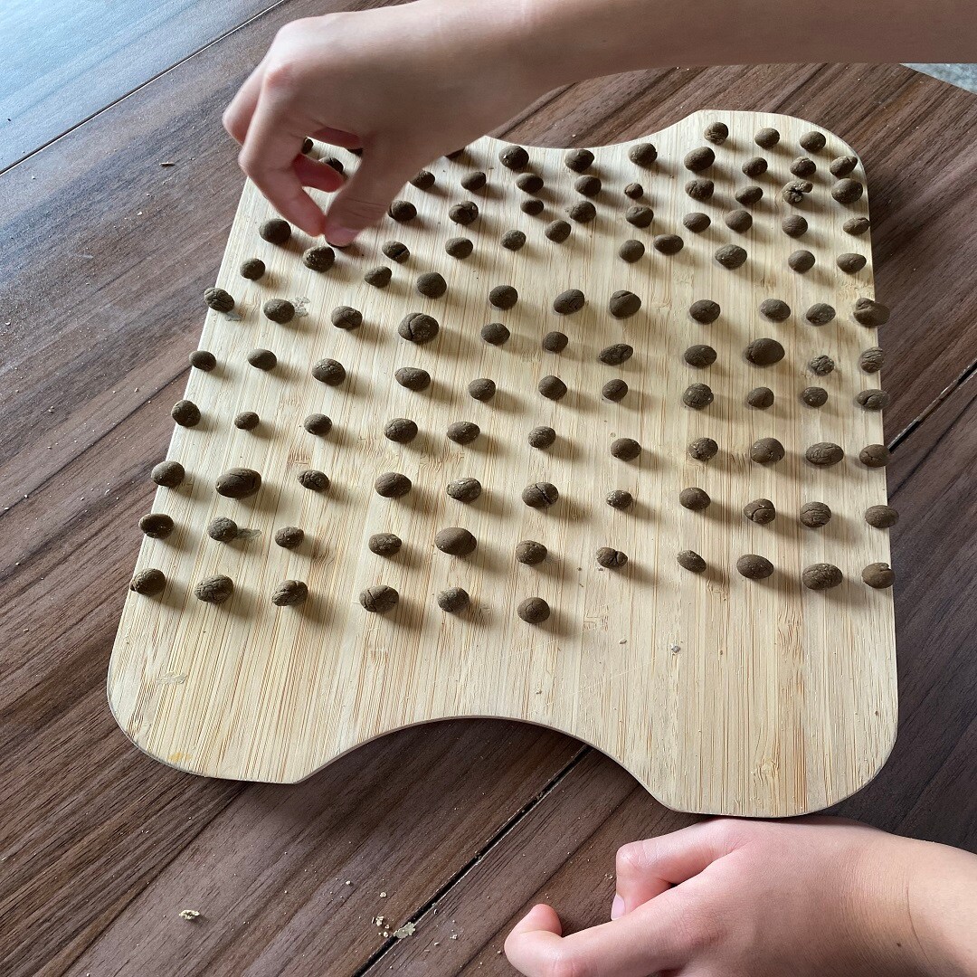 切り分けて丸める
