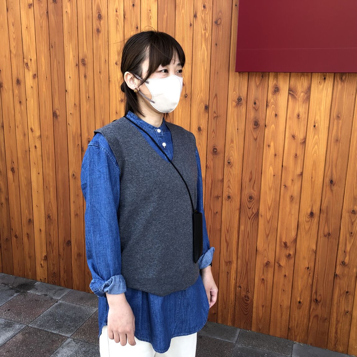 秋コーデのスタッフ