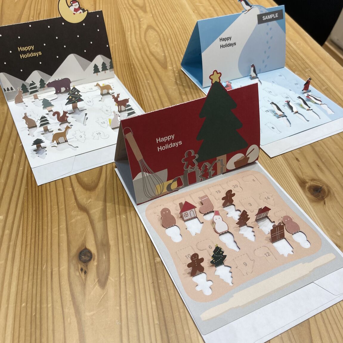 めくって楽しむカウントダウンカード