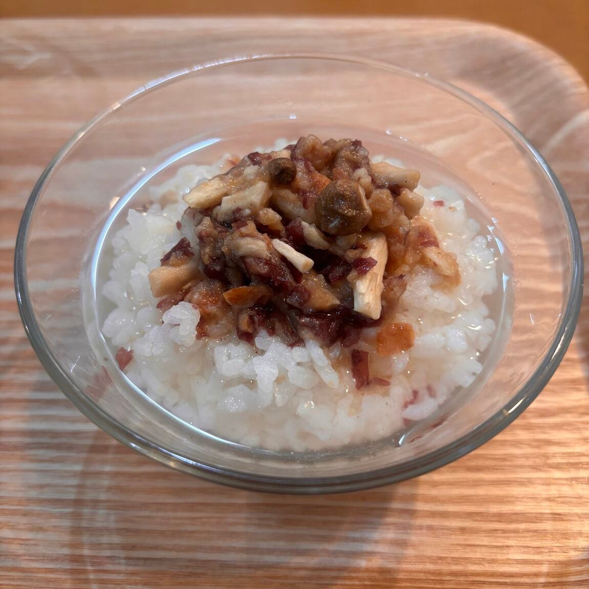 冷やし茶漬け　梅肉と長いも