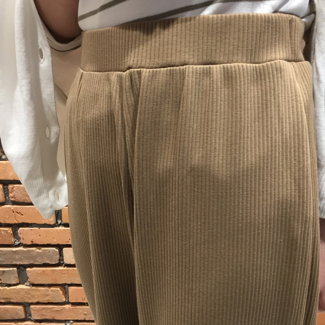 リブ編みパンツ2