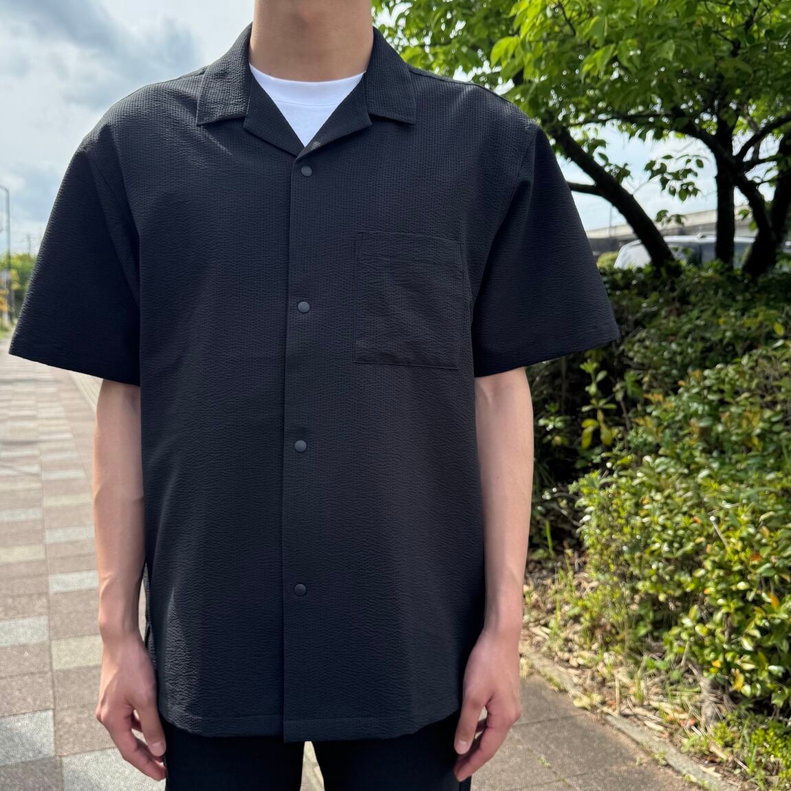 オープンカラーシャツ