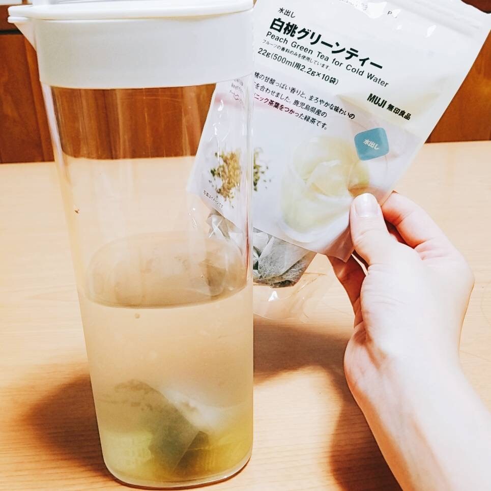 白桃グリーンティー