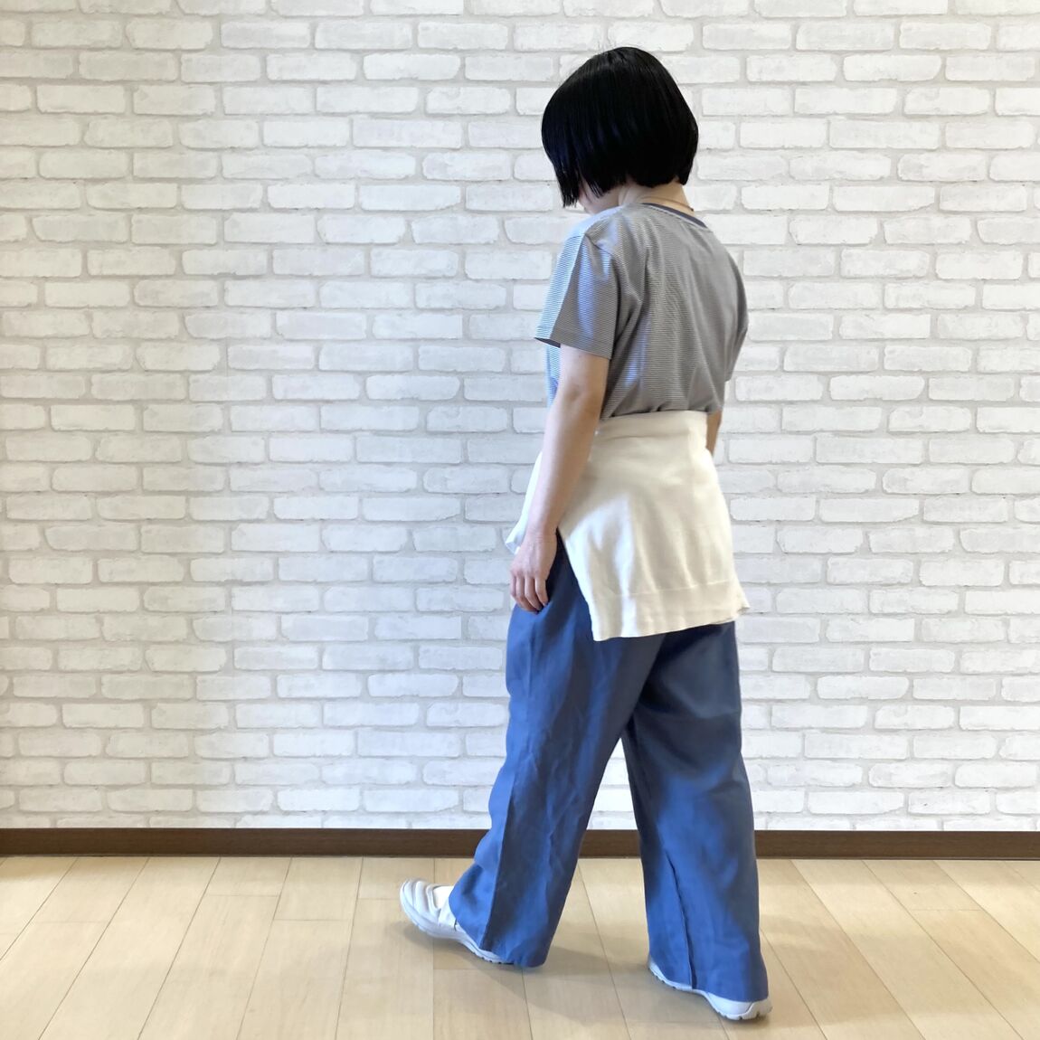 天竺半袖、リネンイージーパンツ