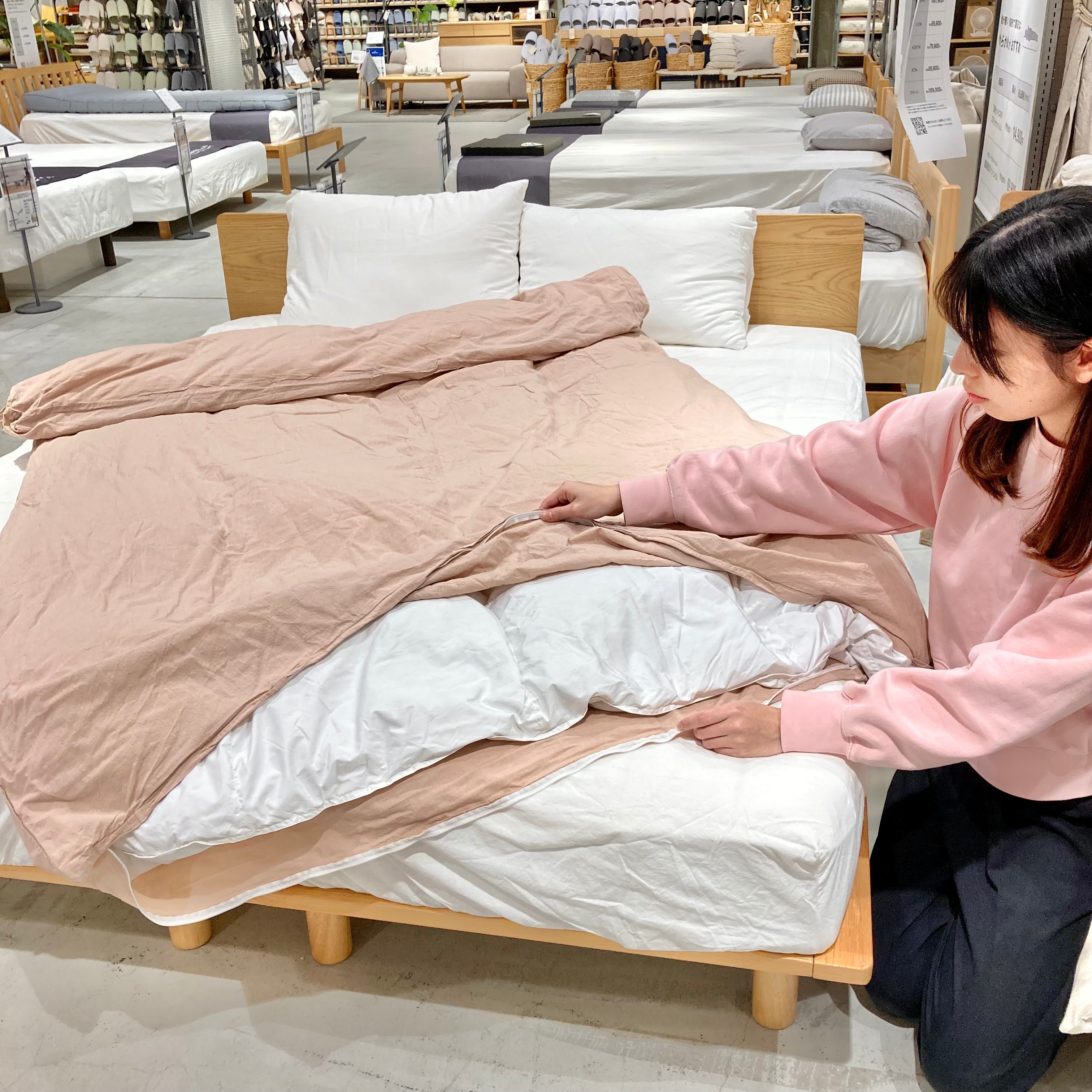 洗いざらし下部ファスナー