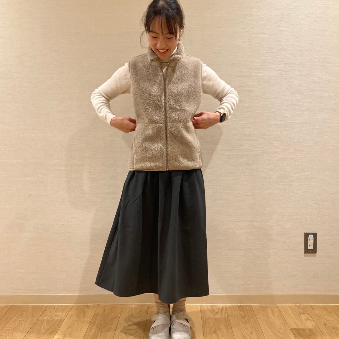 ポケット付きのベスト