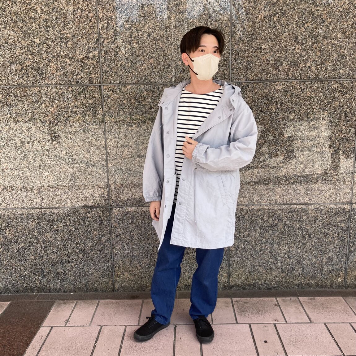 フード付きコート