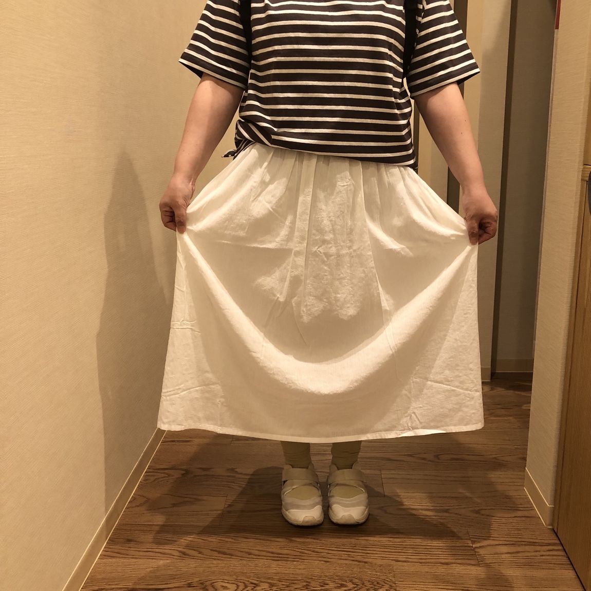 スカートふわふわ