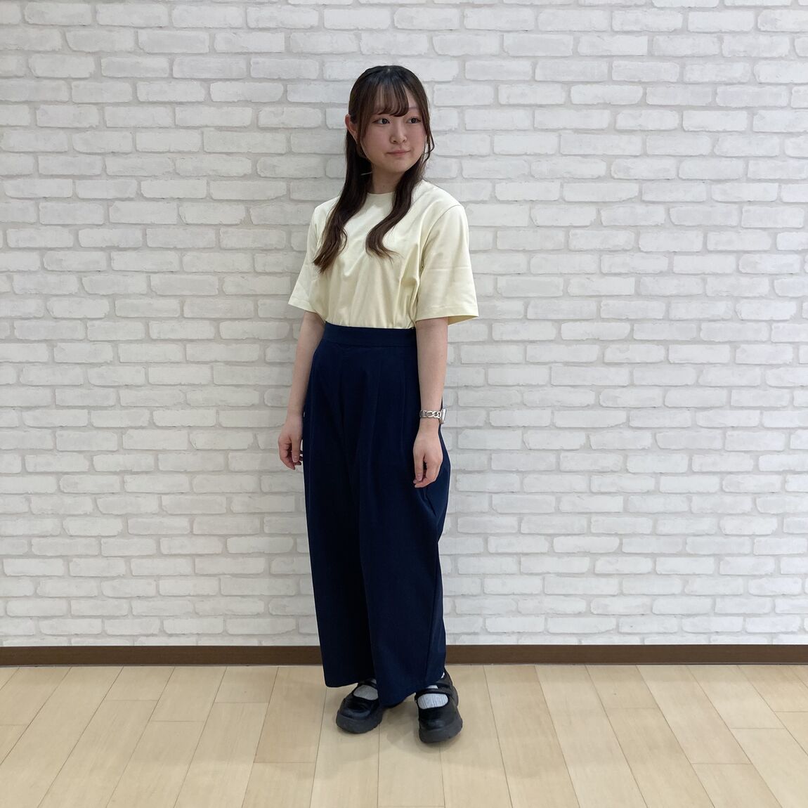 涼感UVカットクルーネックワイド半袖Tシャツ