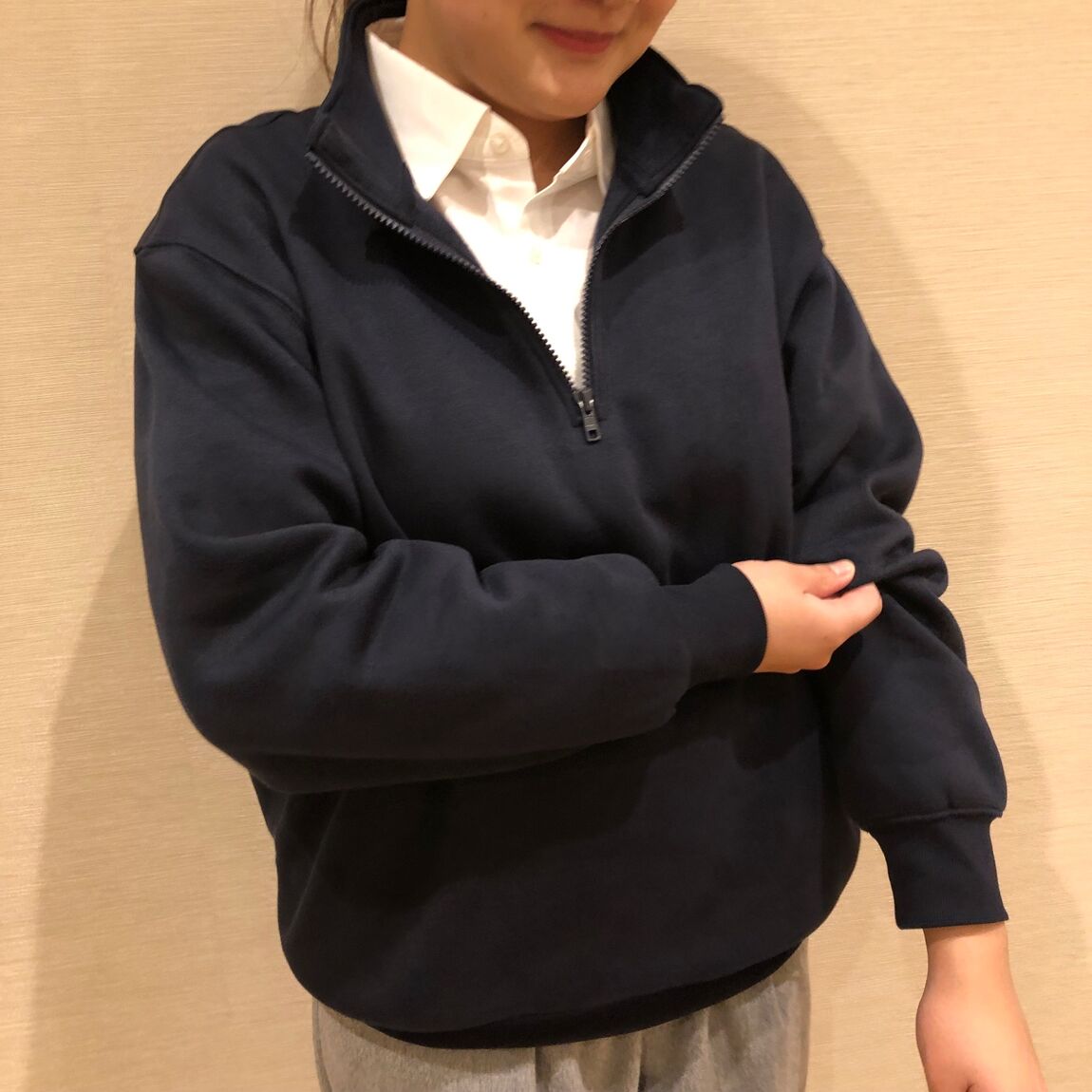 【コロワ甲子園】ハーフジップスウェットシャツのご紹介
