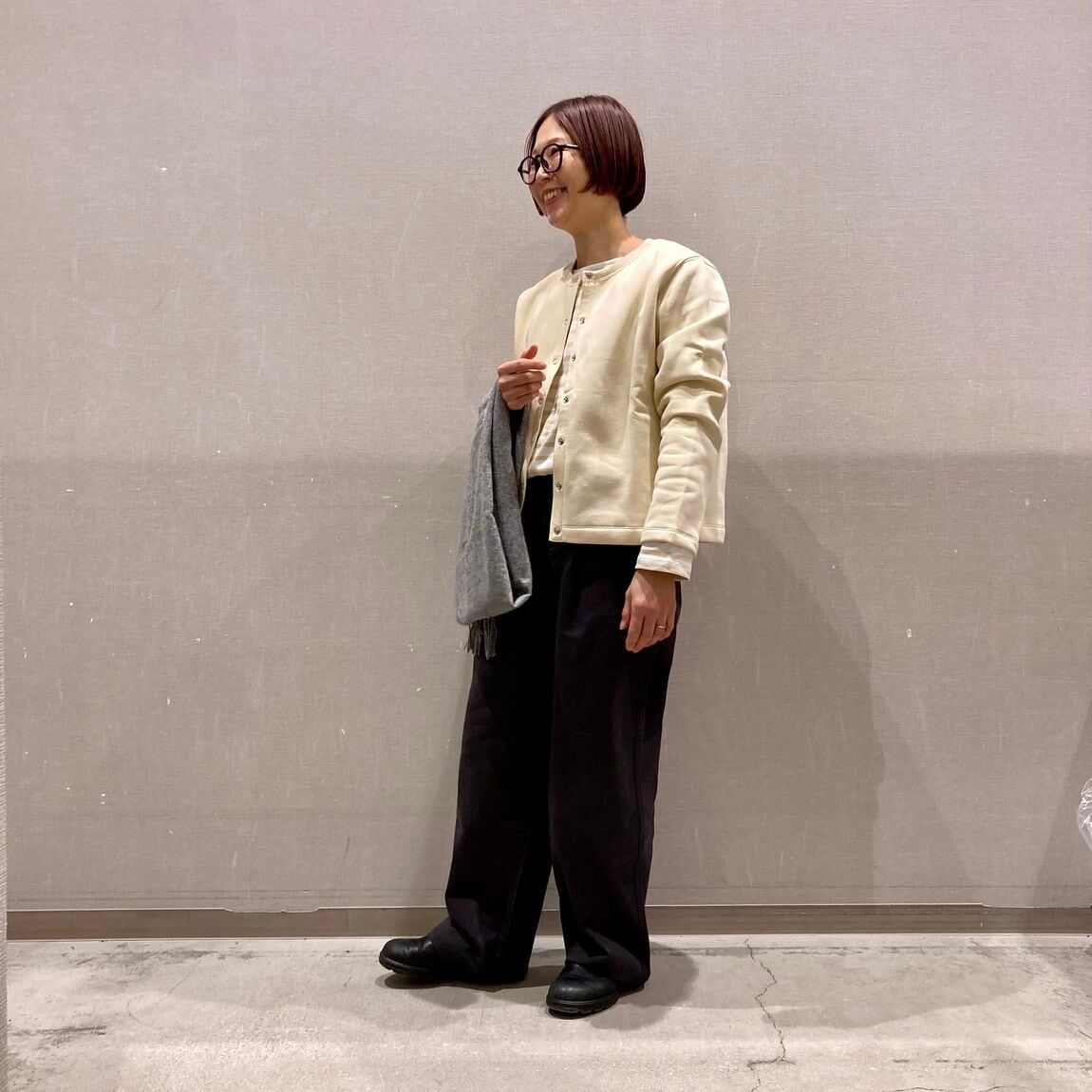 スウェットカーディガン