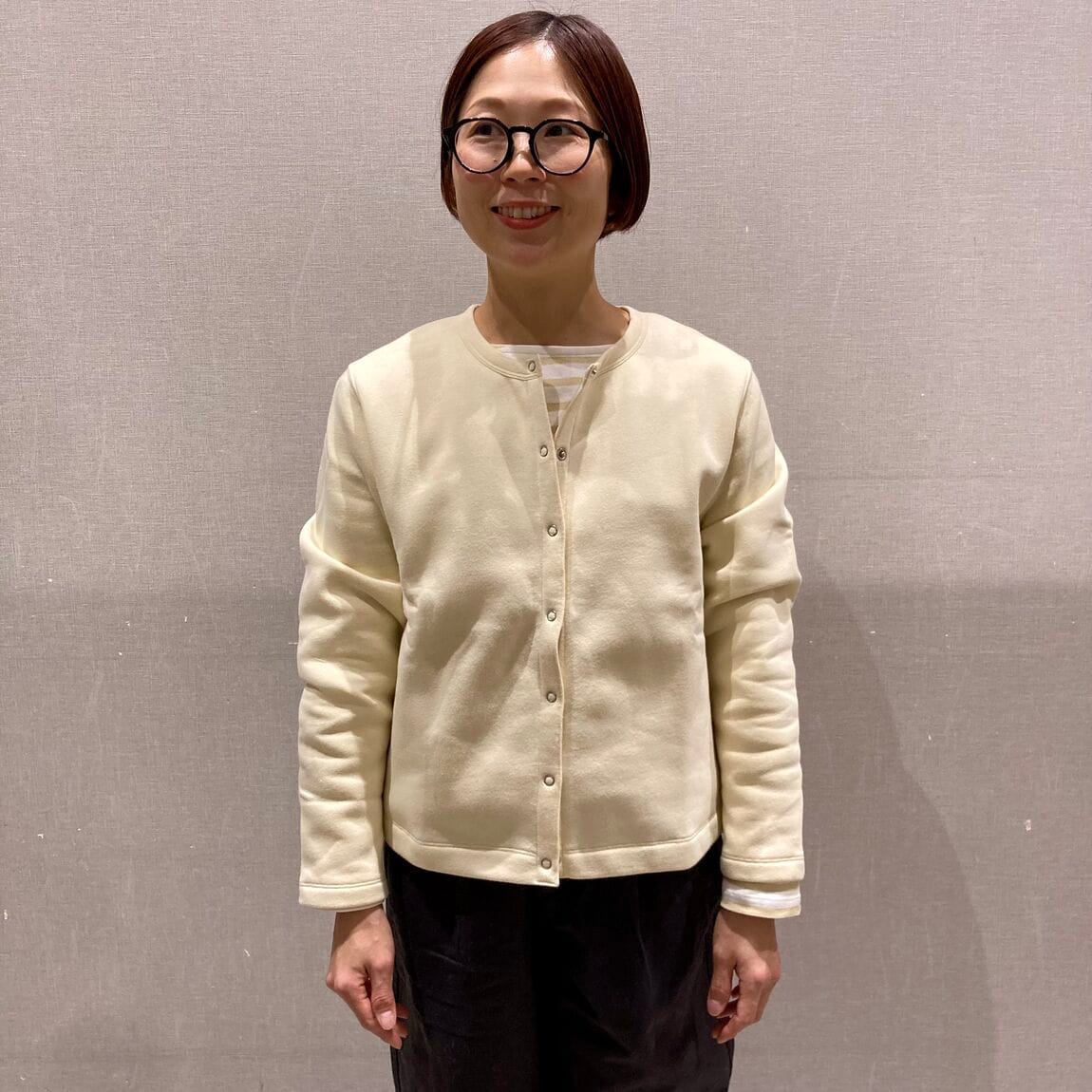 スウェットカーディガン