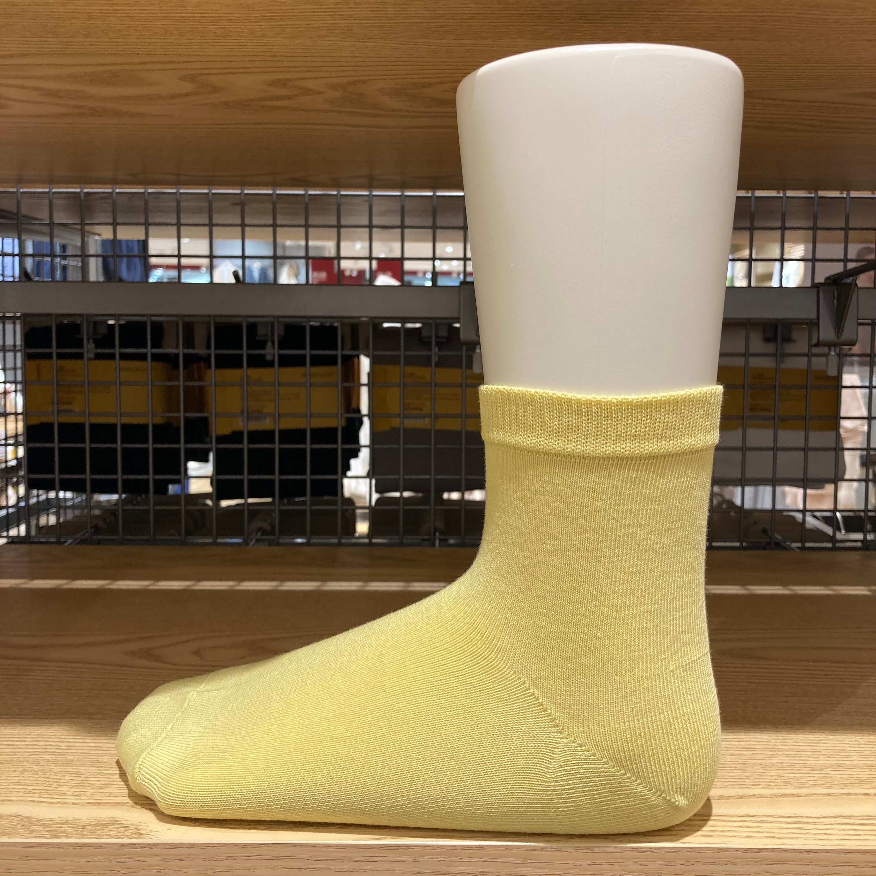 足なり直角履き口やわらか三層ショート丈靴下