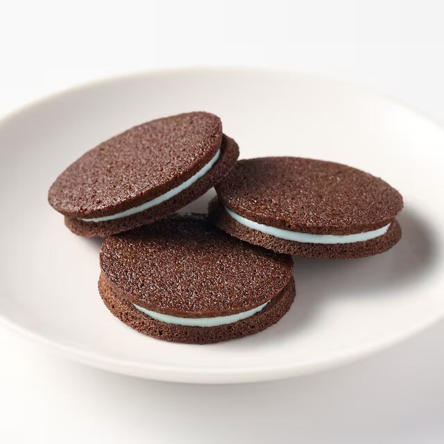 チョコミントのチュイルサンド