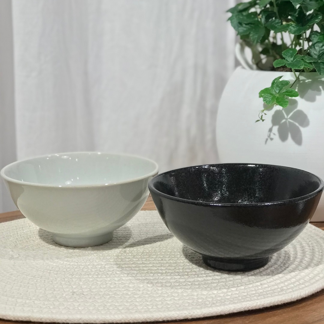 【ザ・モール仙台長町】透明釉、黒釉、各直径13cm