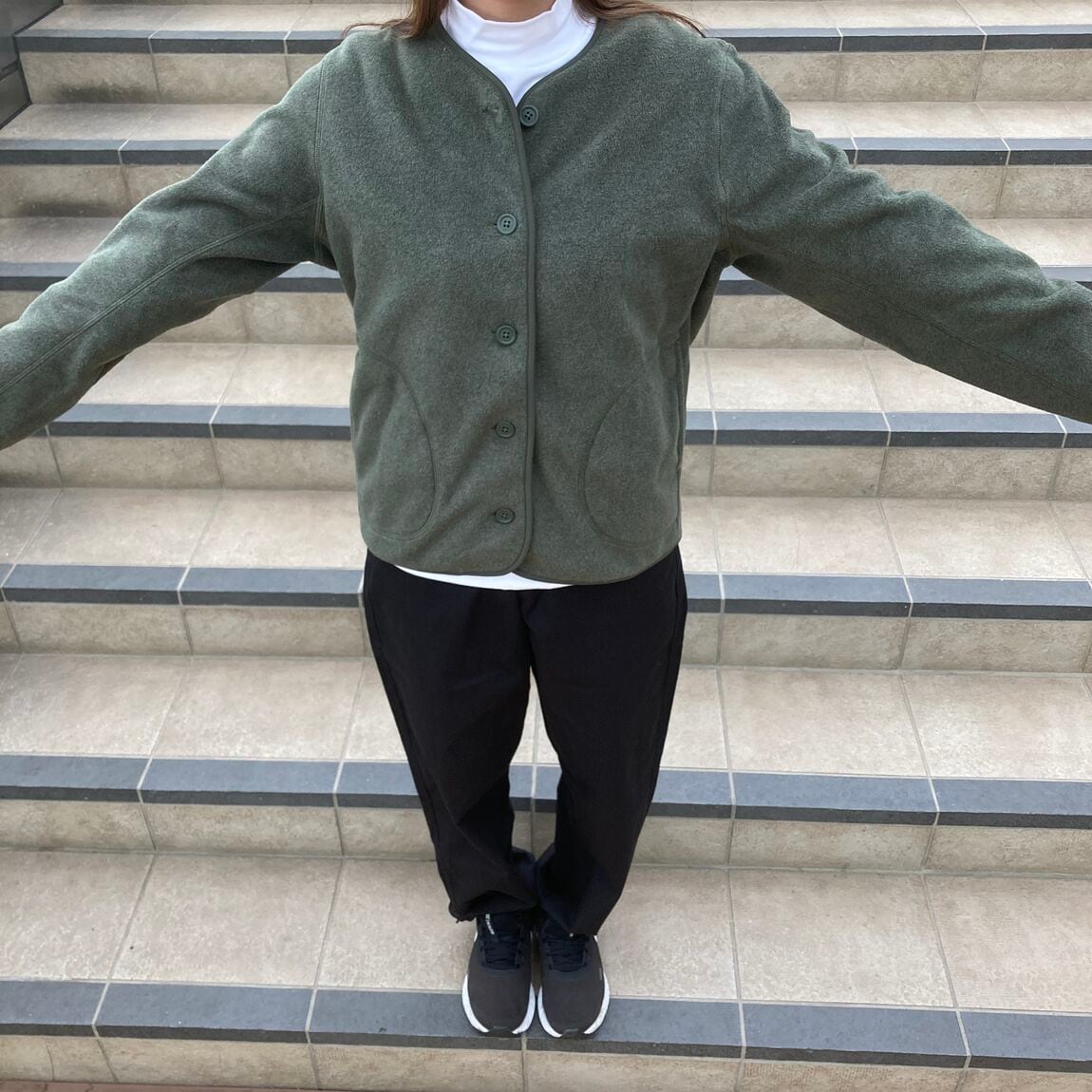 フリースカーディガン　S