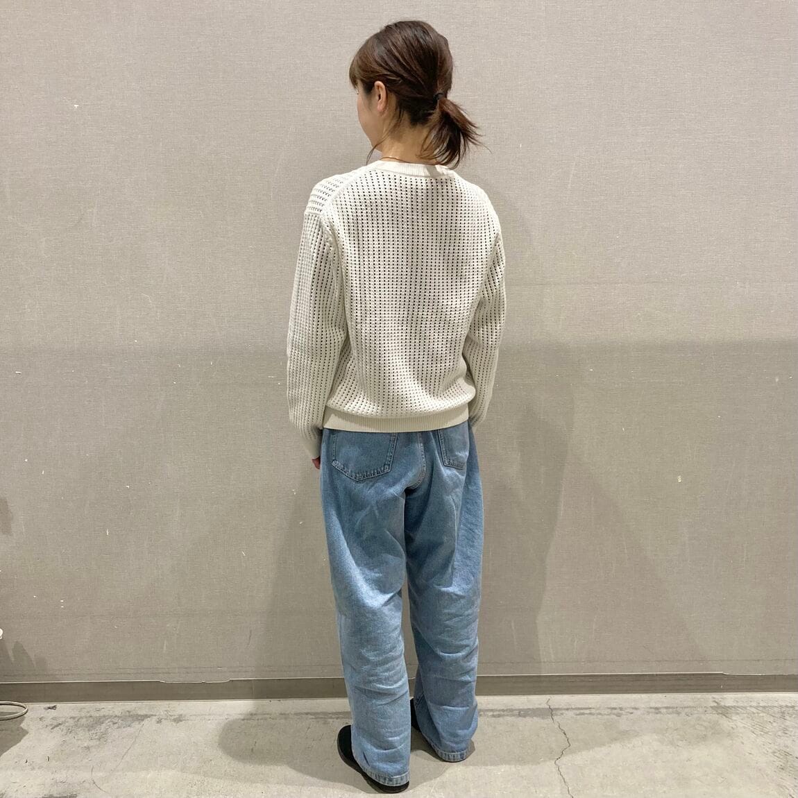 メッシュセーター