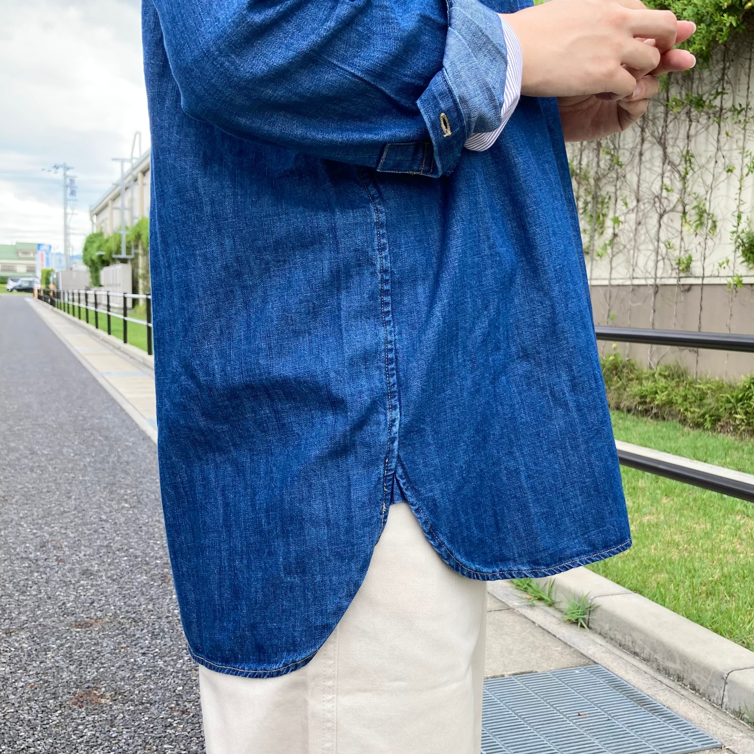 【ルビットパーク南草津】1枚でも羽織りでも『長袖ロングシャツ』_h9eOjS