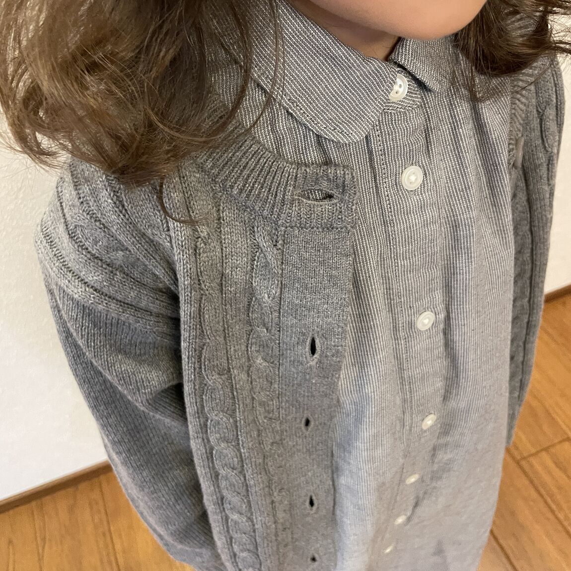 カーディガンアップ