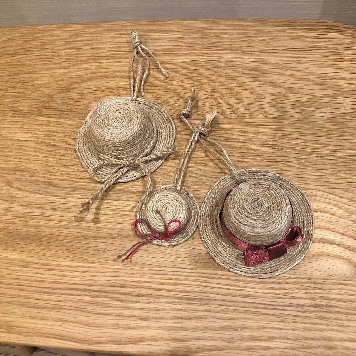 ミニ麦わら帽子