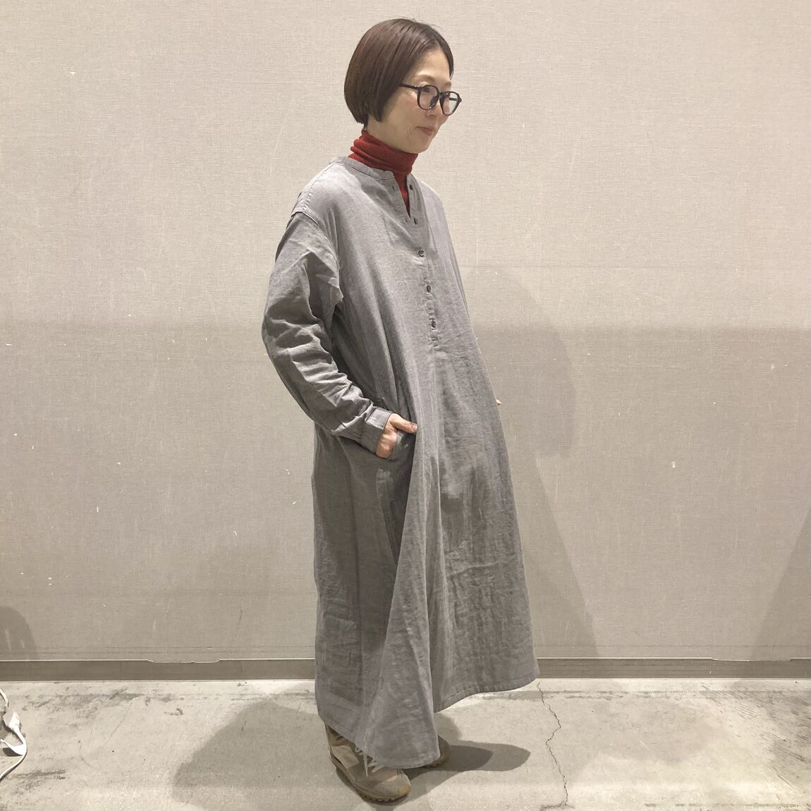 二重ガーゼワンピース