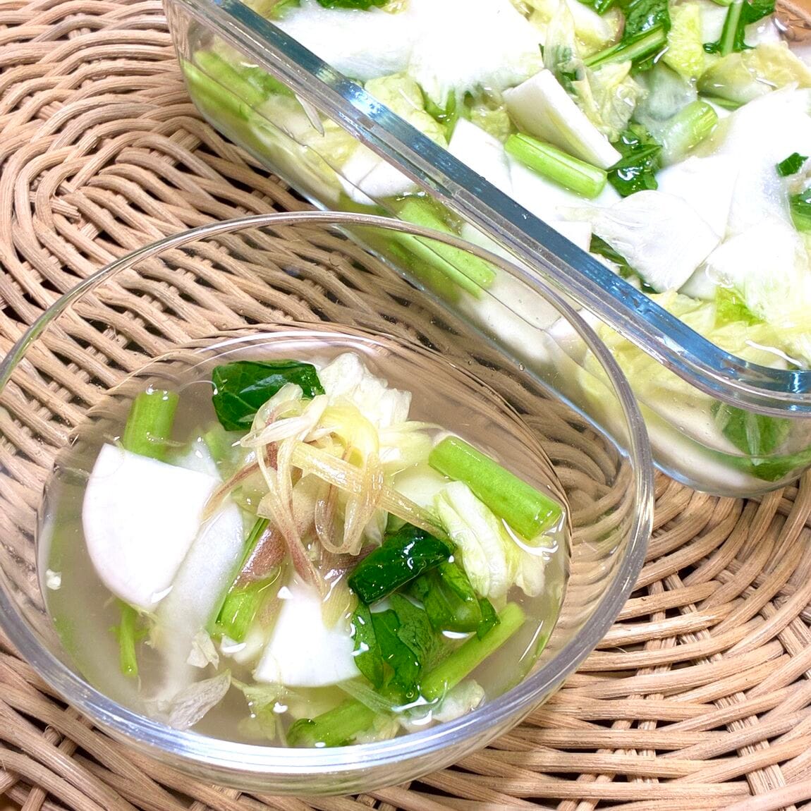 【オークビレッジかみす】さっぱりと食べられる水キムチ