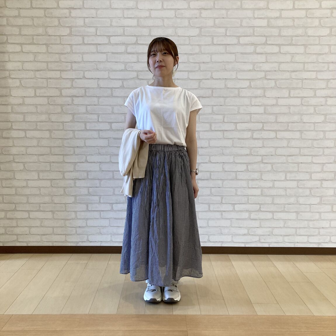 【泉中央セルバ】婦人　強撚ギャザースカート